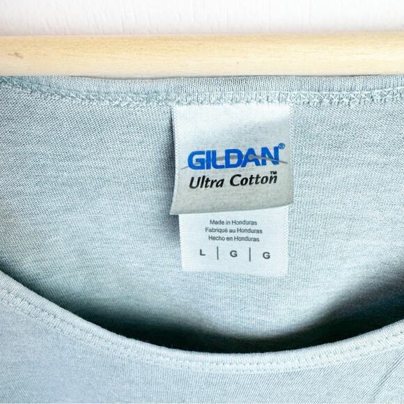 Gilda. Blue Grey Distressed Logo West Palm Beach Tank Top Women’s Size Large - Picture 4 of 11
